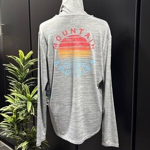 Mountain and Isles Hoodie,pull over,UPF 50 Sun protect,quick dry,stretch,sunrise